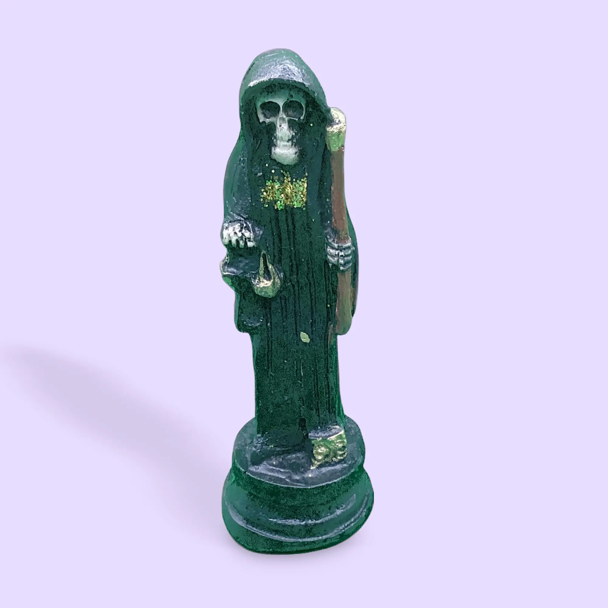 Santa Muerte statue 5.5 black charged curada Santa Muerte statue 5.5 black charged curada