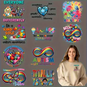 12 Sheets DIY Heat Transfer Vinyl HTV Stickers for T-Shirts Masks Jeans Bags Washable Iron on Decals Craft Supplies for Adults Kids Art Art Materials