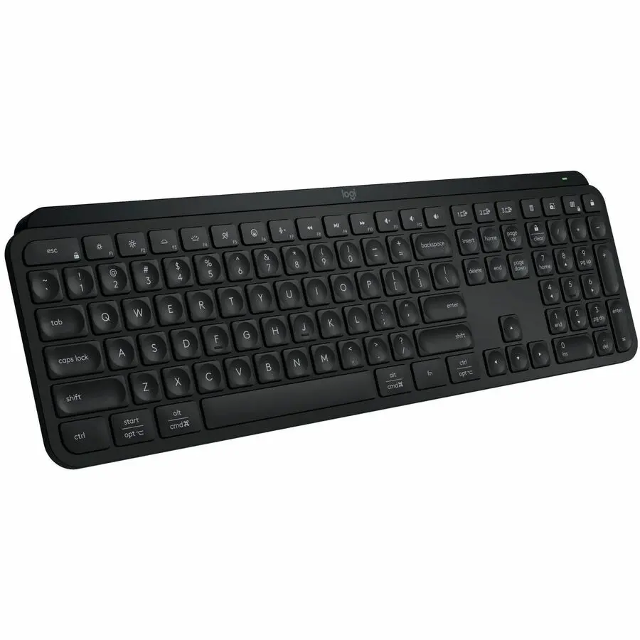 Logitech MX Keys S Wireless Keyboard, Low Profile, Rechargable, Black 920-011406