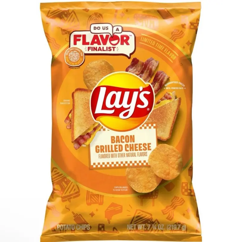 Lays Bacon Grilled Cheese Flavor Chips- 1 Bag 219.7 oz Lays Bacon Grilled Cheese Flavor Chips- 1 Bag 219.7 oz
