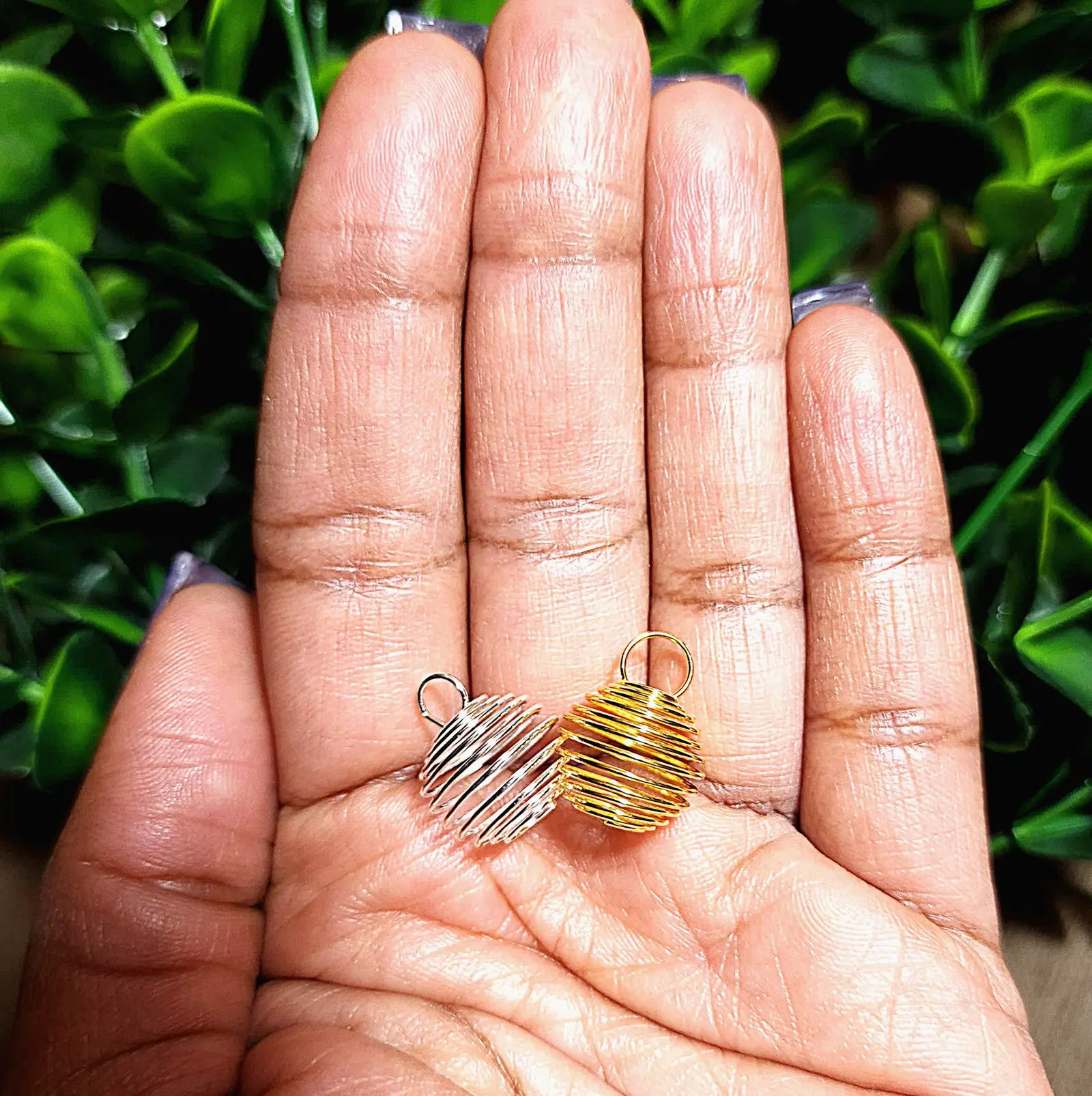 Small Crystal Cage with Necklace