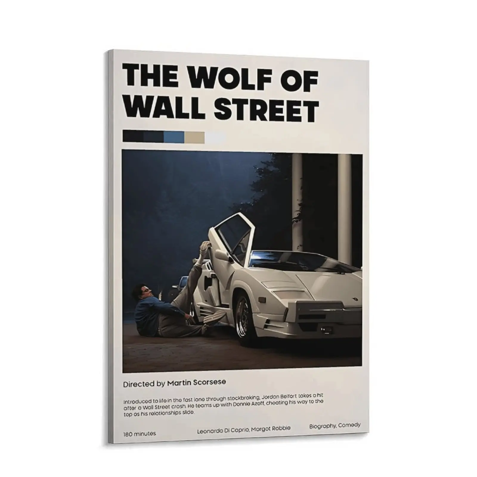 Auetrcls The Wolf of Wall Street Art Print - 8"x12" to 24"x36" Lightweight Artistic Decor, Premium Archival Paper Picture Image with Print Design & Creative Design