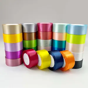 Silk Satin Ribbon 1.57x25 Yards, Multi-Color Options, Perfect for Weddings, Art Decorations, Floral Crafts, Gift Wrapping & Cake Decorating, Soft Ribbon Wrap