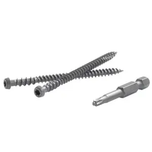 Fastenmaster 5000226 TrapEase 2.5 in. Torx TTAP Star Head Zinc Carbon Steel Composite Deck Screws, 1050 Per Box