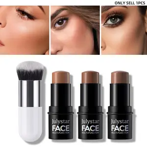 Cream Contour Stick Set, Makeup Highlighter, Facial Contouring Makeup, Highlighters Makeup, Multi-Purpose Contour Highlight Stick for Face & Body, Waterproof Sweatproof, Long Lasting No Smudge, Sculpting Contour Stick