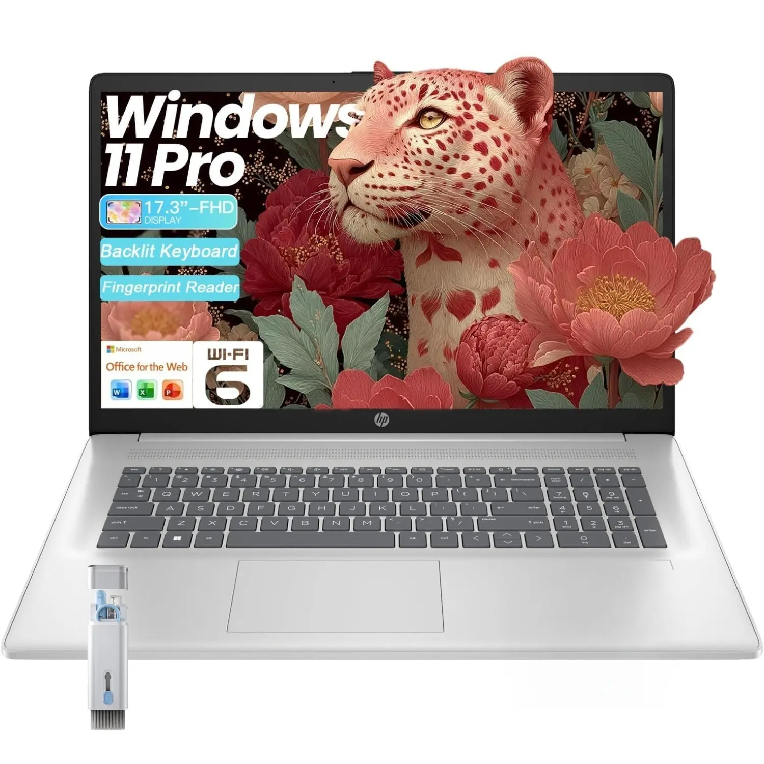 HP Essential Business Laptop - 17.3" FHD HD Full Screen High-Resolution Display, Intel Core i5-1334U Multi-Tasking CPU, Up to 32GB RAM, 512GB SSD, Wi-Fi 6, Front Camera Webcam, Backlit Keyboard, Windows 11 Pro, Silver, Bundle Accessory, Hd Display Laptops