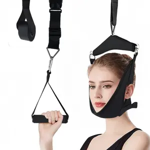 Portable Neck Stretcher Hammock with Handle Adjustable Cervical Traction Device Neck Shoulder Muscle Relaxation Pain Relief for Office Workers Home Daily Use Agility Training Equipment