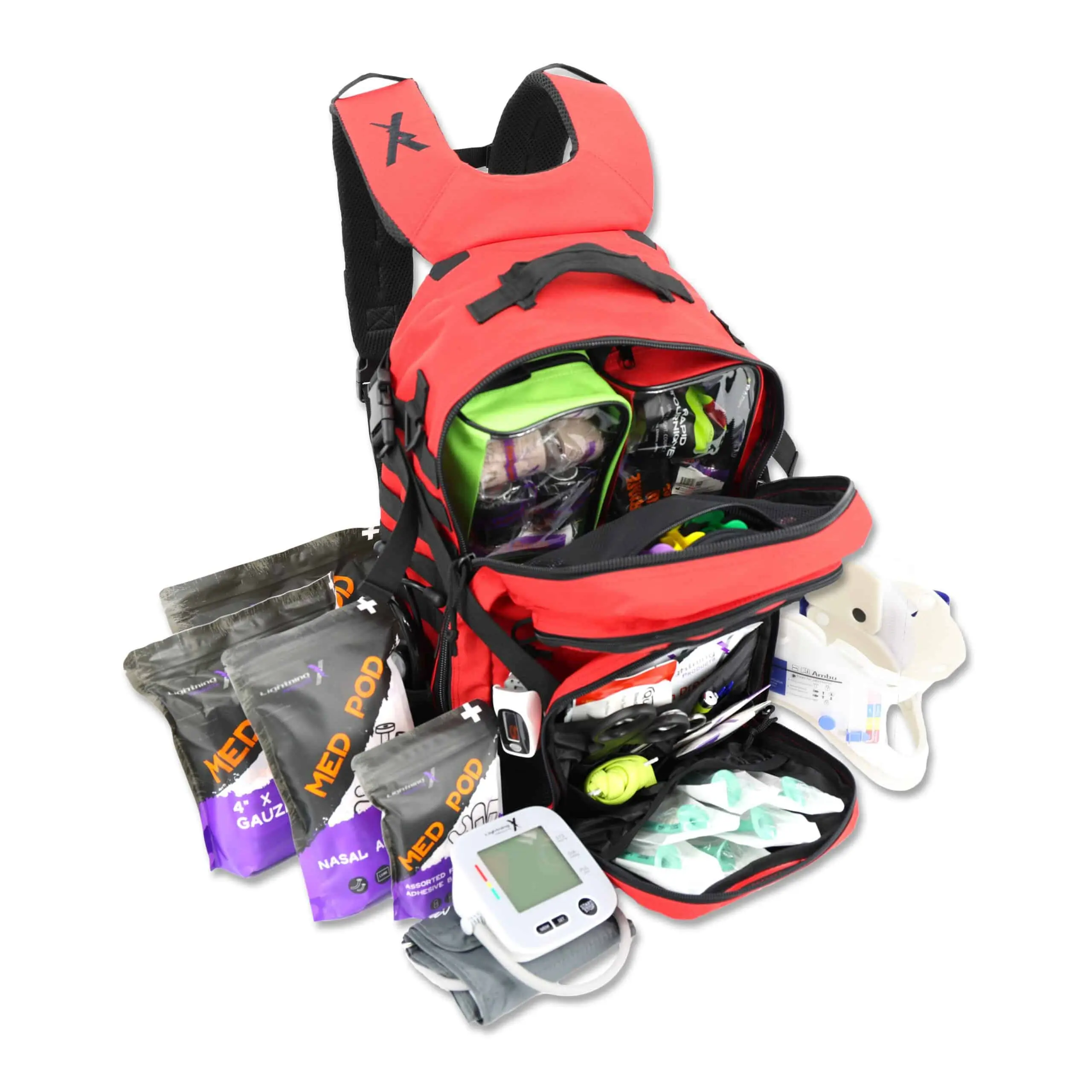 Modular TacMed Trauma Backpack w/ Premium Fill Kit | MB45-SKF