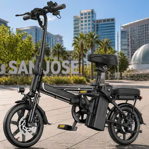 14" Mini E-Bike|500W(Peak 750W) Pure AluminumFrame|22Mph Top Speed |Up to 40 Miles Range Perfectfor Campus Commutes, Grocery Runs, or Leisure Rides NoMore Sweating - Electric Assist for Smooth Hills & LongDistances!