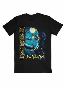 Iron Lady Afraid of Black Tree Elf T-shirt Black New Summer Men's and Women's Fashion Trend Loose Large Top Comfortable and Breathable Round Neck Pullover Short Sleeve Y2K