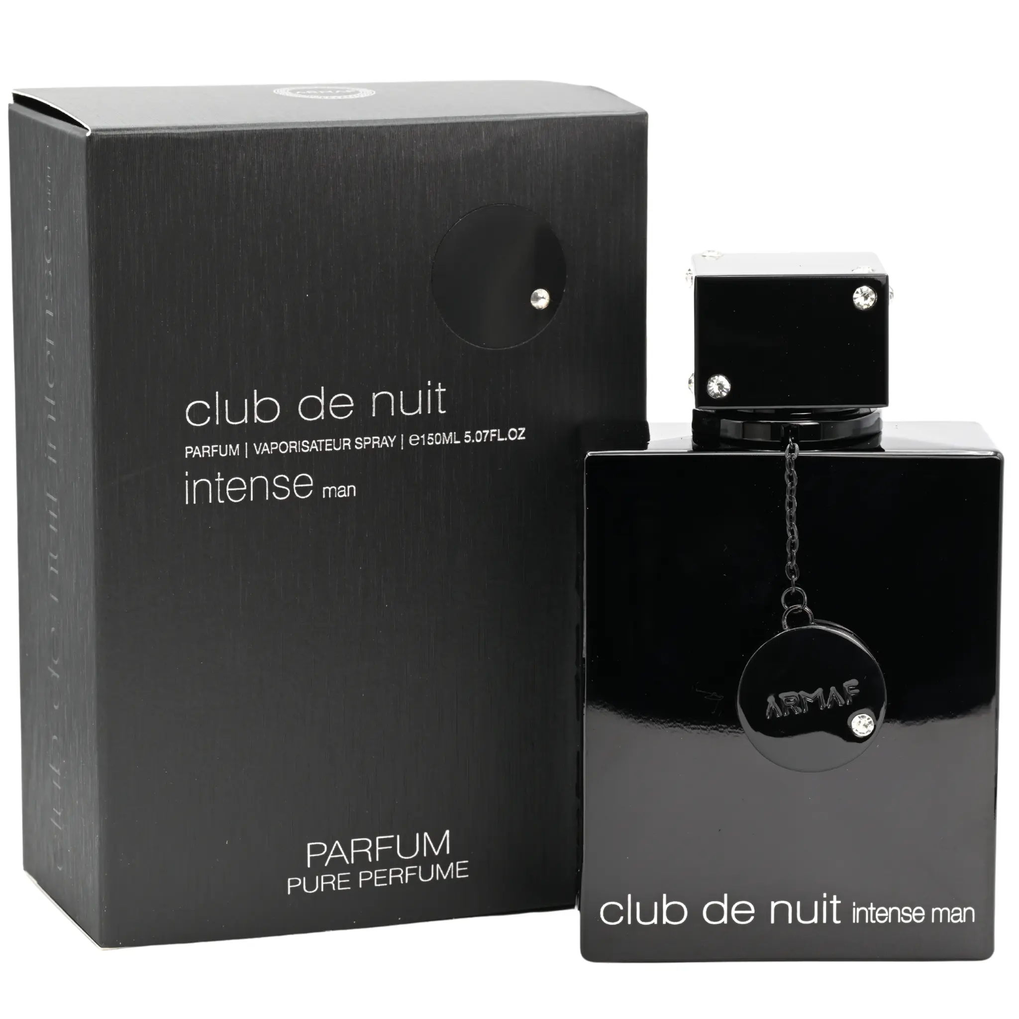 Armaf Club de Nuit Intense Man Pure Perfume, Long-Lasting Bold Woody & Spicy Scent for Men, 5.07 fl oz, Fragrances