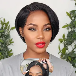 #SummerVibes Kisslove Pixie Cut Wig 6'' Fashion Cheap Pre-Styled Short Bob Wigs Human Hair Straight bob wigs Pre Plucked Wig Pixie Wigs Real Hair Wigs