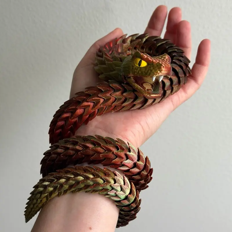 Snake 30 inch/ 75 cm - 3D Printed Flexi Fidget Toy