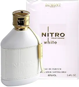 Dumont Paris Nitro White Pour Homme 100ml EDP Spray for Men Exotic Arabic Perfume with Musk Amber Spicy Notes