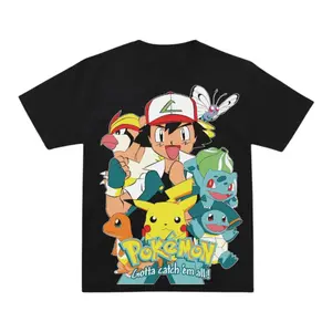 Pokemon Staters Shirt, Anime Pokemon Shirt, Anime Manga Shirt, Pikachu Shirt, Salamender Shirt, Anime Shirt, Pokemon Merch, Satoshi Shirt, Ash Ketchum Shirt, Pokemon Accessories, Anime Merch, Anime Clothing, Cute Anime Shirt Menswear Top