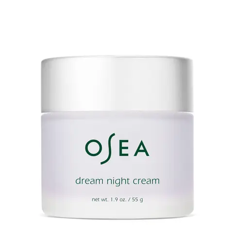 OSEA Dream Night Cream - Overnight Bio Retinol Moisturizer for Hydrating & All Skin Types 1.9 oz with Hyaluronic Acid & Exfoliant