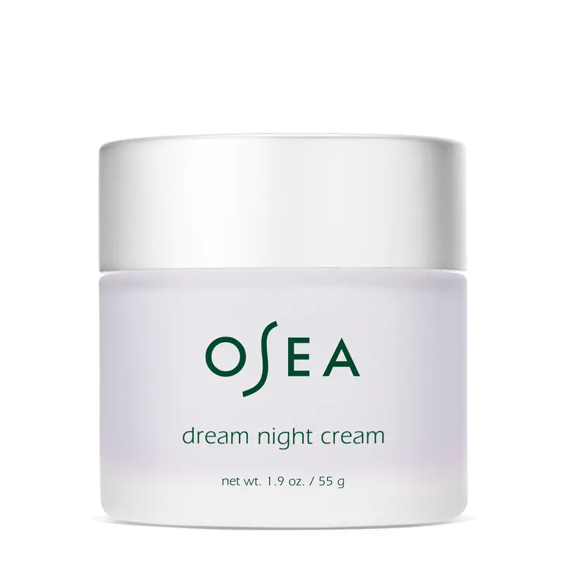 OSEA Dream Night Cream - Overnight Bio Retinol Moisturizer for Hydrating & All Skin Types 1.9 oz with Hyaluronic Acid & Exfoliant
