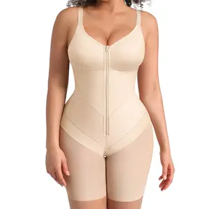 FeelinGirl FeelVibe New Design Fajas Colombianas Shapewear For Women Full Body Shapewear Butt Lifter With Zipper Front