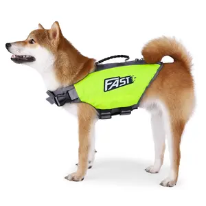 Adjustable Pet Life Jacket with Rescue Handle, High Buoyancy Safety Dog Life Vest, Suitable for Medium Large Dogs, Pet Swimwear