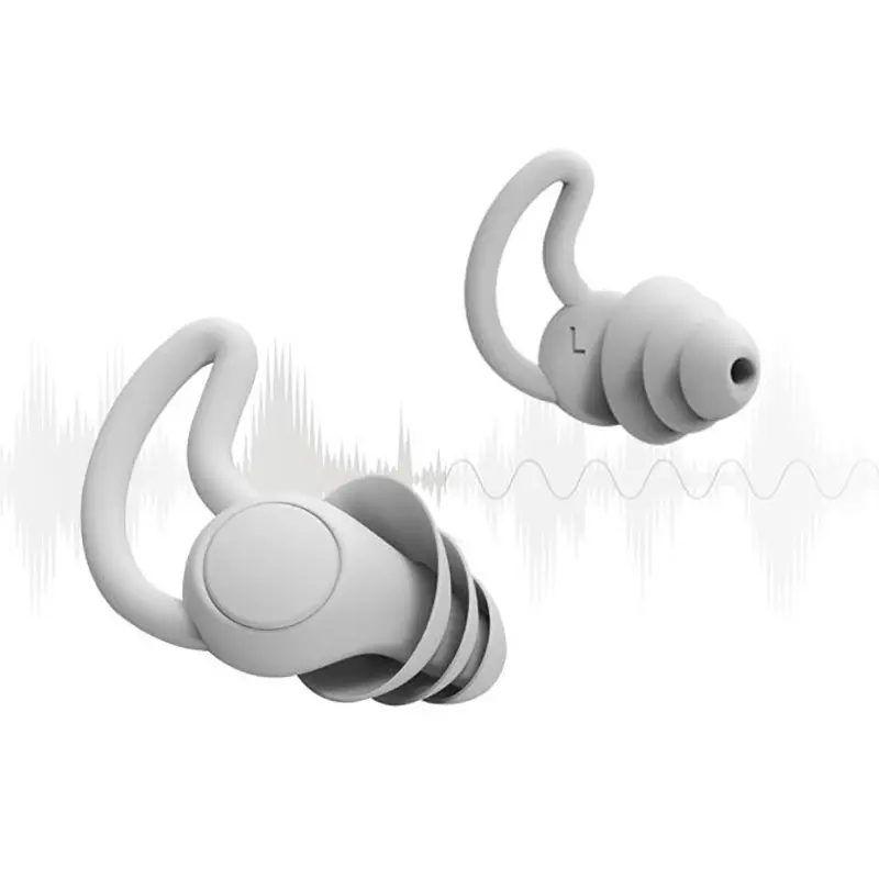 Silicone Anti-Noise Sleep Earplugs - Sleep Aid with Invisible Fit, Dustproof, Comfortable Audio Accessory for Adults, Kids