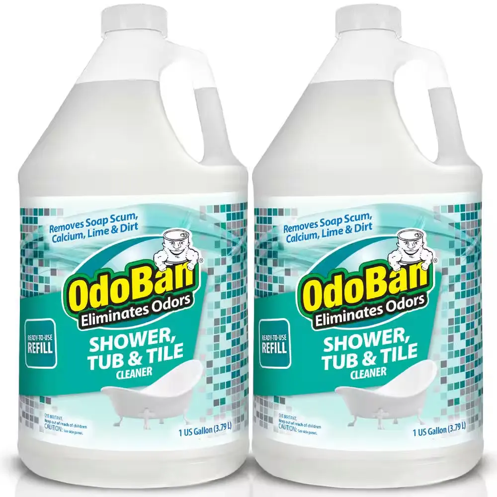 1 Gal. Shower, Tub and Tile Cleaner Refill (Ready-To-Use), Powerful Foaming Bathroom Cleaner (2-Pack)