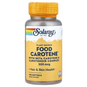 Solaray Food Carotene™, 500 mcg, 100 Softgels