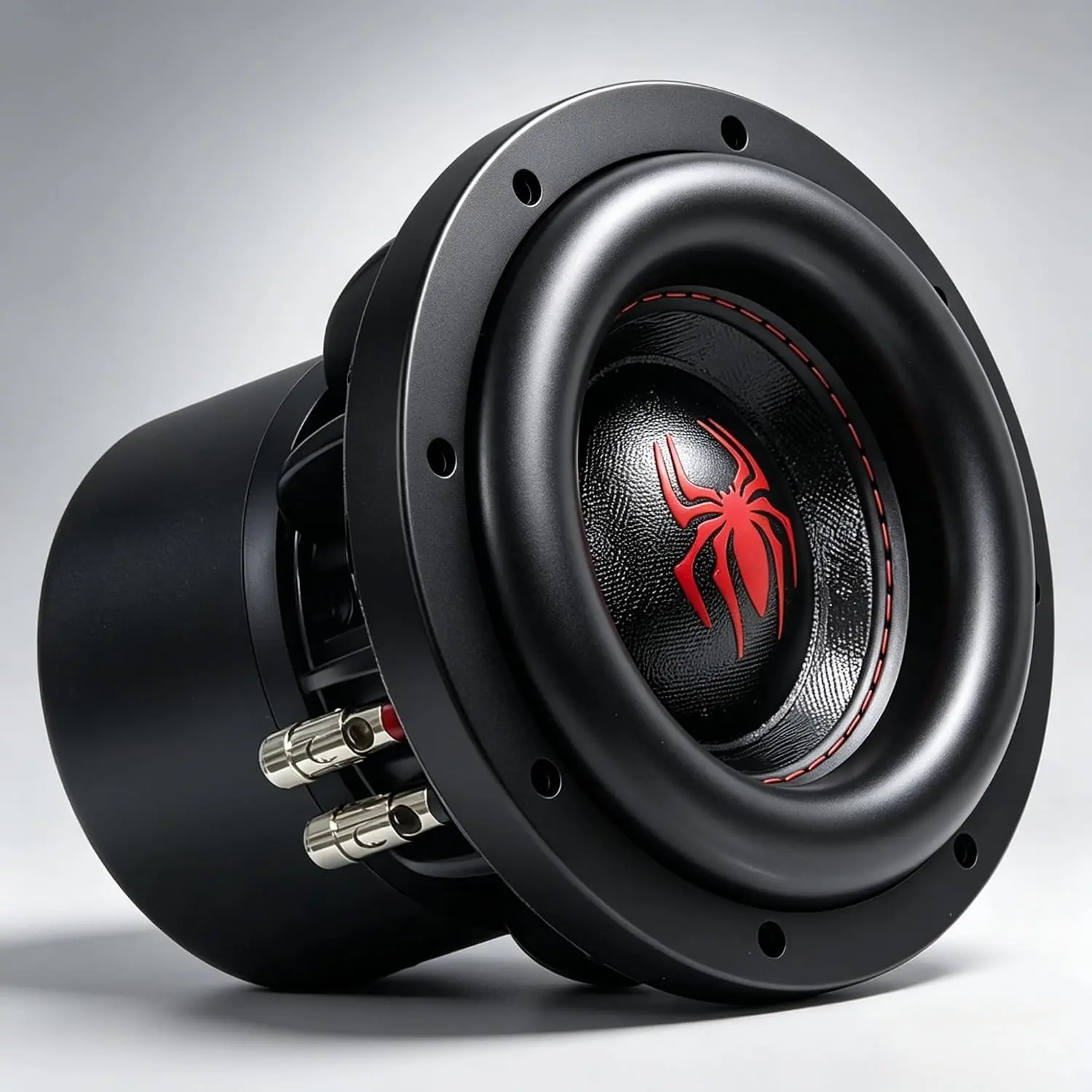 8-Inch Car Subwoofer - 1600W Peak Dual 4-Ohm SPL Speaker, Cast Aluminum Basket, Pressed Paper Cone, Stitched High-Roll Rubber Surround, Dual Voice Coil Bass Speaker, Requires Amplifier and Enclosure toolupgrade