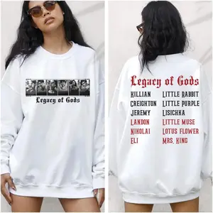 Legacy of Gods Nicknames Shirt Sweatshirt, God of Malice God of Pain God of Wrath God of Ruin God of Fury God of War Dark Romance Shirt