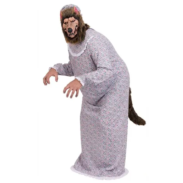 Plus Size Granny Wolf Men's Costume