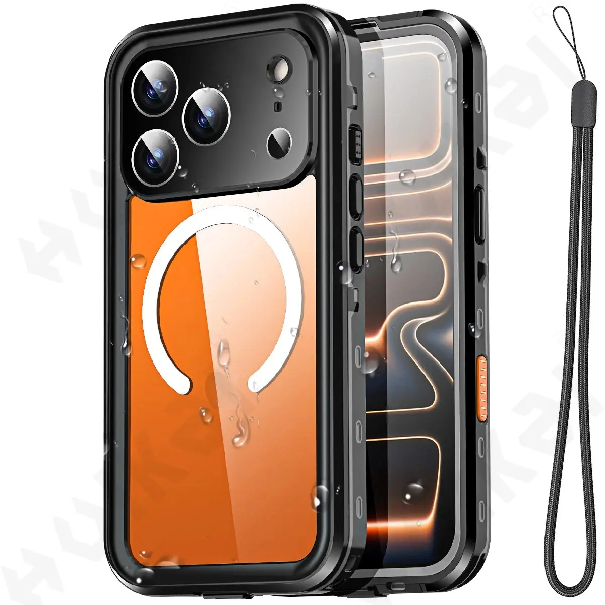 IP68 Waterproof Magnetic Case For iPhone 17 16 15 14 13 Pro Max Plus Air Protector Full Body Protective Dustproof Phone Case