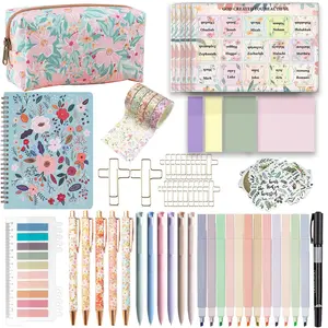 Bible Study Supplies Journaling Kit with Tabs and Notebooks, Bibles Highlighters and Pens No Bleed, Study Kit for Women Students Beginner Christian Gifts