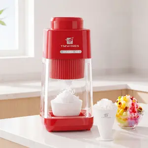 Summervibes [NEW] TMWINGS Electric Ice Shaver and Crusher – Portable Snow Cone & Slushy Maker with Stainless Steel Blades, One-Touch Operation, Easy to Clean – for Summer Drinks, Cocktails, Kitchen, Parties