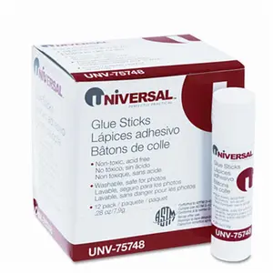 Universal  Permanent Glue Stick .28oz Stick 12 Pack