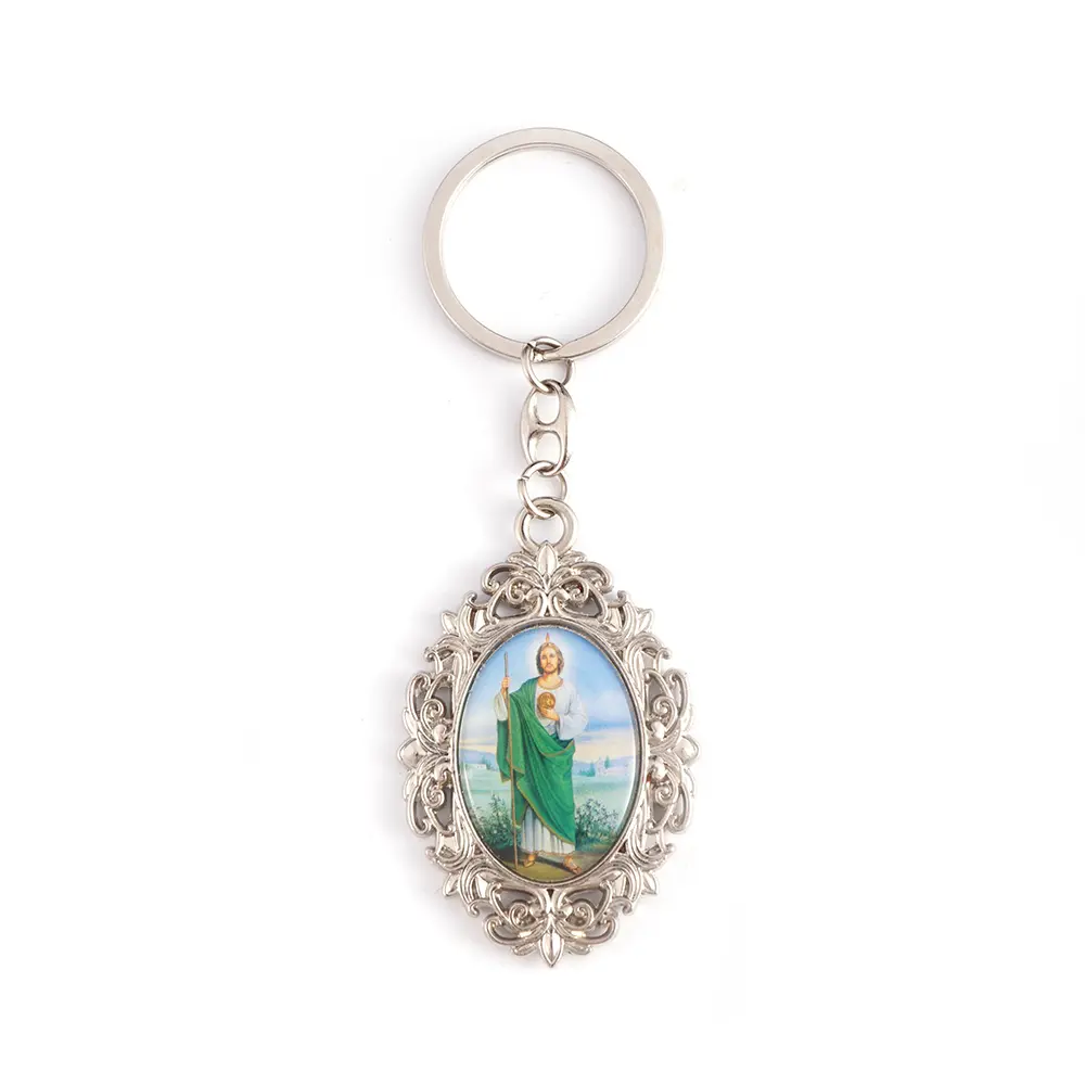 San Judas Lace Keychain