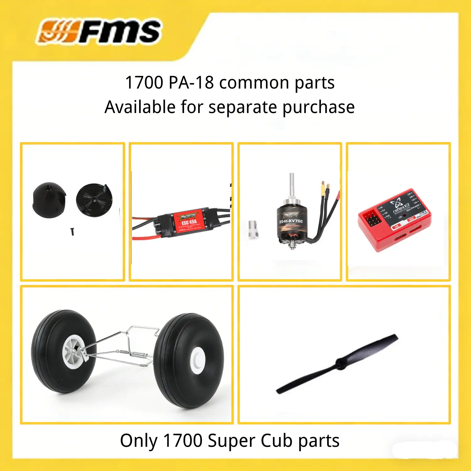 1700mm PA-18 Parts(Not  an  Airplane)