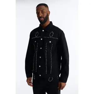 Iron Outlaw Denim Trucker Jacket - Black