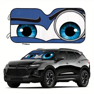 Car Windshield Sunshade for Heat Insulation and Anti-Glare, Keep Your Car Cool, Cartoon Automotive Sunshade for Front Windshield, Windscreen Shade Cover for Vehicles