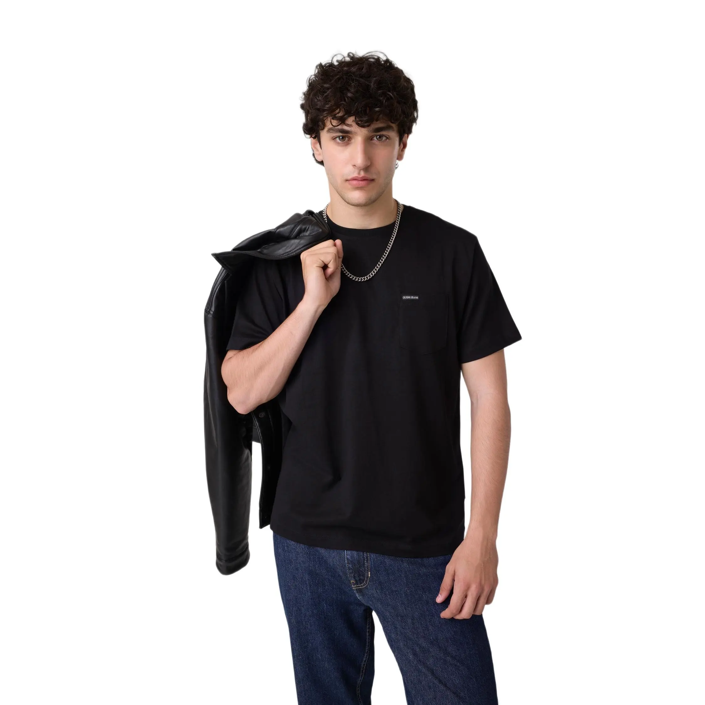 GUESS Jeans Male Crewneck Tee