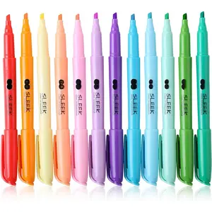 - Pastel Highlighters, 12 Pack, Assorted Colors,  Dry, Highlighter, Set,  Journaling Highlighter, Marker