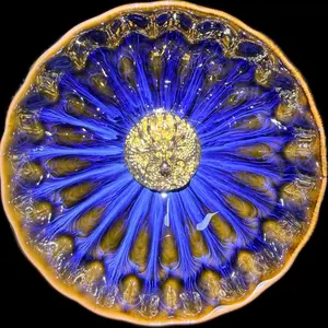 Oil Drop Blue Dragon Inlaid Cup-Building Lantern-Crafts-Collectibles-Gifts-Handmade Products-Traditional Teacup-Ornaments