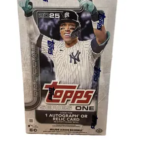 Topps Series One 2025 Baseball Hobby Box - Includes 1 Autograph or Relic Card - Major League Baseball