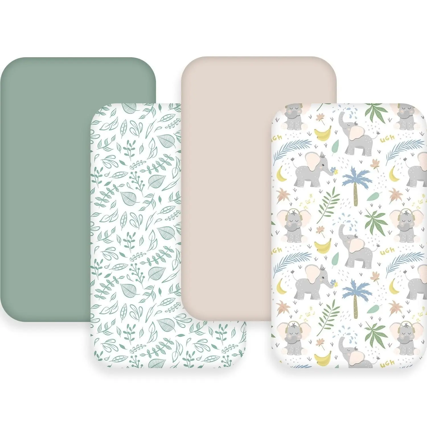 Cradle Bed Sheet Kit, Essential Baby Bedding Set, Soft & Comfortable Cradle Sheets, Fitted Crib Sheets, Fitted Bassinet Sheets, Bassinet Sheets Rectangle, Perfect for Newborns, Easy to Clean