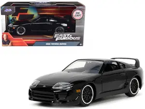 1995 Toyota Supra Black "Fast & Furious" Movie 1/32 Diecast Model Car by Jada