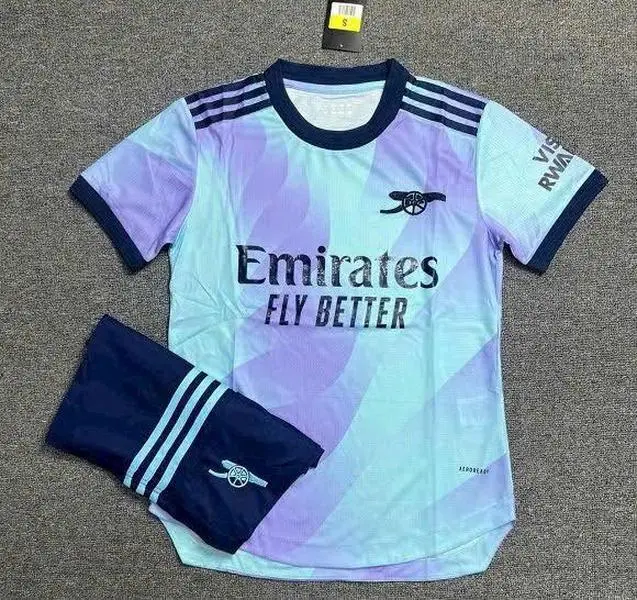 Unisex Teal Gradient Soccer Jersey and Shorts Two-Piece Set
