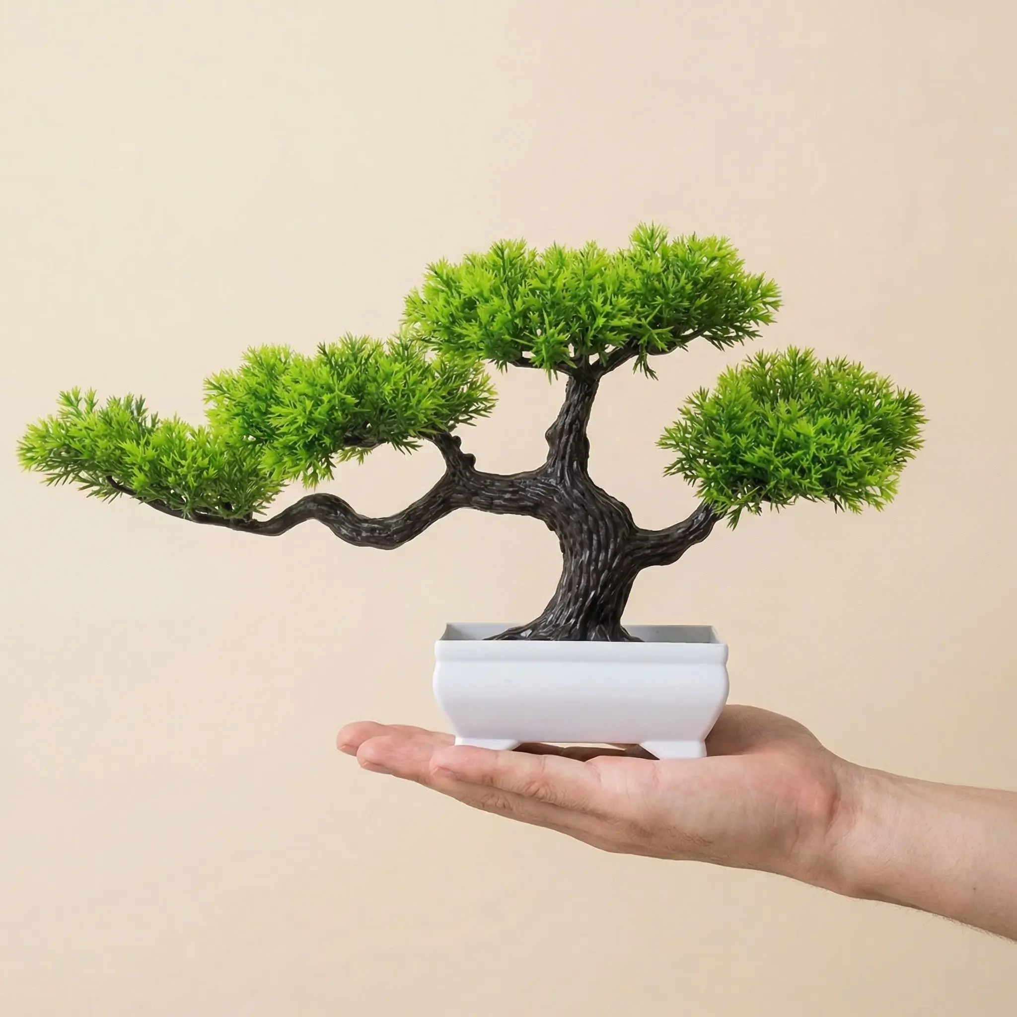 1pc Artificial Bonsai Tree, Realistic Plant Decor, Decorative Fake Plant, Indoor Home Plants, Suitable for Hallway, Cabinet, Drawer, Bookshelf, Room, Table Decoration, Artificial Plant Trees