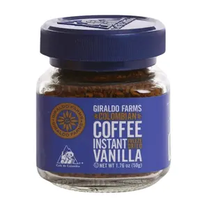 Giraldo Farms Vanilla Colombian Instant Freeze Dried Coffee, 1.76 Oz.