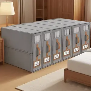 Bedding Storage Box, 1/6 pcs Large Capacity Bedding Storage Organizer, Bedding Organizer for Closet, Home Organizer for Bedroom, Bed Sheets Organizers