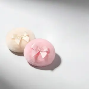 Large Body Powder Puff and Container Set - 2/3PCS Soft Washable Reusable Velour Face Body Glitter Puffs for Wet Dry Makeup Application