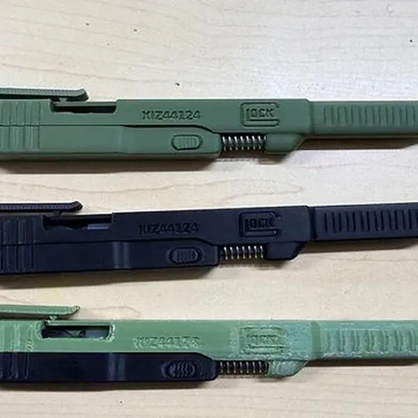 Double slide action pen