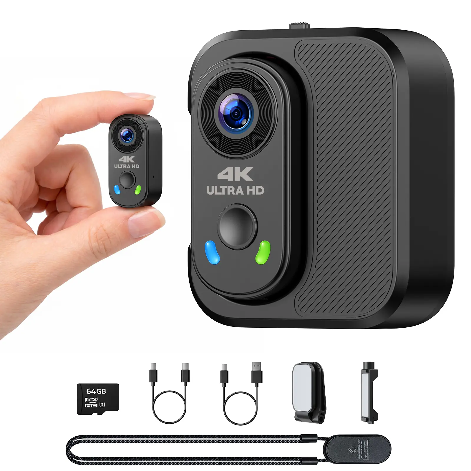 CAMWORLD Mini POV Action Camera,Rechargeable Hands Free EIS Stabilization 4K Thumb Camera Portrait And Landscape Modes , Magnetic Clip, Gift For Tiktok Creators& Outdoor Sports Enthusiasts Bike Cycling,Pet And Vlog Shooting. DealsforYouDays,Summerwins
